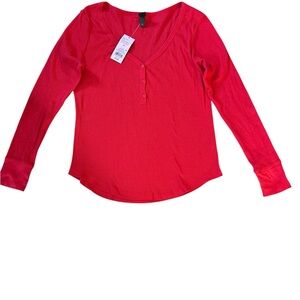 Wild Fable Red Long Sleeve Top